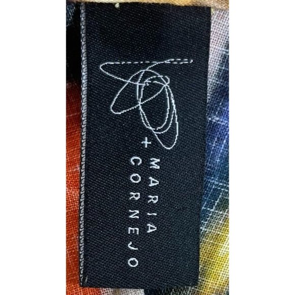 Zero + Maria Cornejo Linen Blur Print Dress - Picture 4 of 5